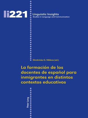 cover image of La formación de los docentes de español para inmigrantes en distintos contextos educativos